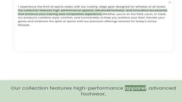 Video thumbnail for Our collection features high-performance apparel, advanced footwear, and innovative accessories that enhance your training and competition experience. Whether you're on the field, court, or track, our products combine style, comfort, and