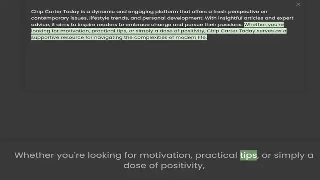 Video thumbnail for contemporary issues, lifestyle trends, and personal development. With insightful articles and expert advice, it aims to inspire readers to embrace change and pursue their passions. Whether you're looking for motivation, practical tips, or