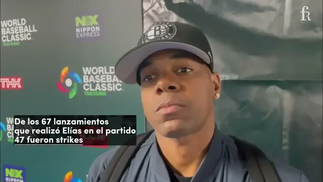 Video thumbnail for Roenis Elías tras su apertura en el Clásico Mundial ante Italia