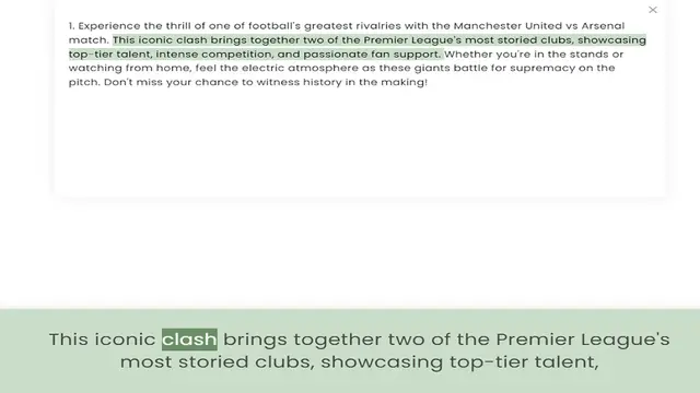 Video thumbnail for match. This iconic clash brings together two of the Premier League's most storied clubs, showcasing top-tier talent, intense competition, and passionate fan support. Whether you're in the stands or watching from home, feel the electric at