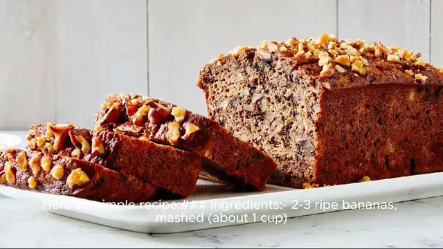 Video thumbnail for banana nut bread recipe