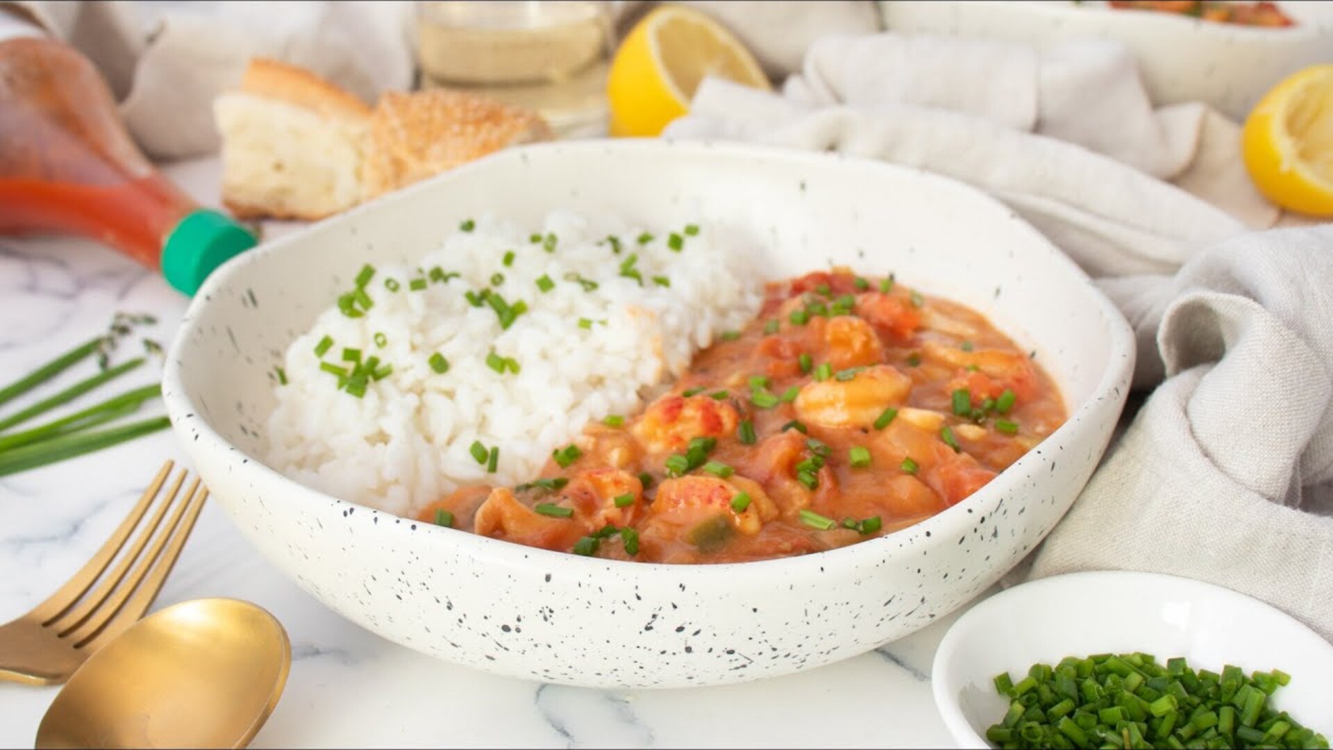Video thumbnail for Comforting Crawfish Etouffee Recipe