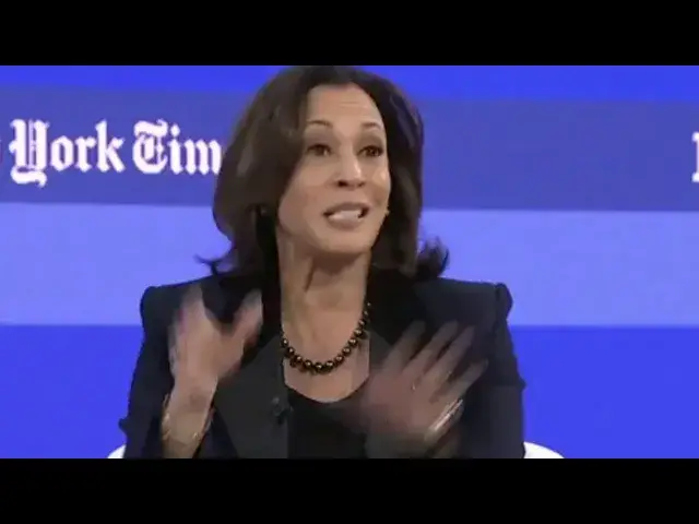 Video thumbnail for Kamala Harris Has Mental Breakdown After Reporter Confronts Her With Blistering Question