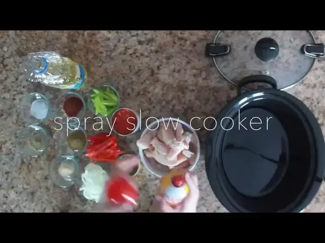 'Video thumbnail for Slow Cooker Chicken Fajitas'