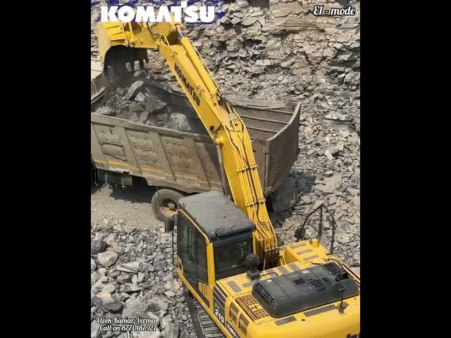 Video thumbnail for Komatsu PC210-10M0 fitted with 1.2m3 bucket in Bhathiya Limestone Quarry, Maihar