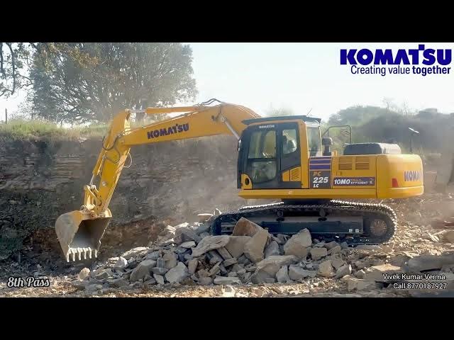 Video thumbnail for Komatsu PC225LC-10M0 - Hard Rock OB (without blasting) -13Bkts for 16m3 tipper