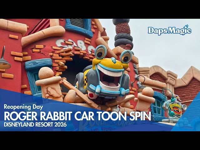 Video thumbnail for POV: Roger Rabbit's Car Toon Spin Reopening Day at Disneyland 🐰🚗