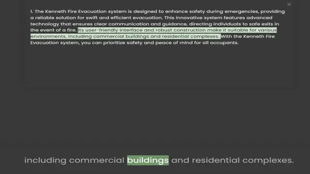Video thumbnail for a reliable solution for swift and efficient evacuation. This innovative system features advanced technology that ensures clear communication and guidance, directing individuals to safe exits in the event of a fire. Its user-friendly inter
