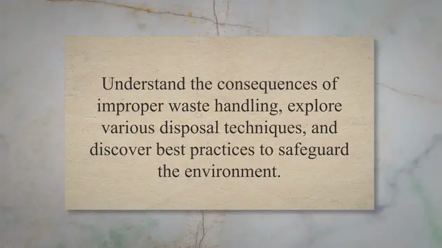 Video thumbnail for Hazardous Waste Disposal Methods