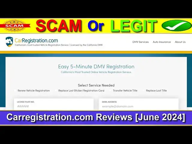 Video thumbnail for Carregistration.com Reviews (June 2024) - Is This A Legit E-Commerce Site? Find Out! |