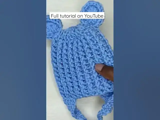 Video thumbnail for 30 minutes 0-12 months baby hat #crochet #shortsyoutube #babycrochet