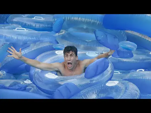Video thumbnail for I Put 50 Swim Rings In My Pool