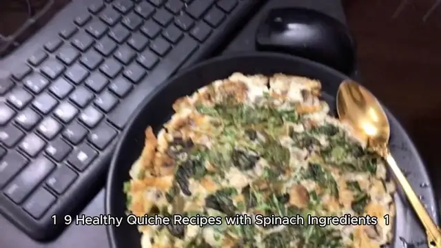 Video thumbnail for spinach quiche recipe