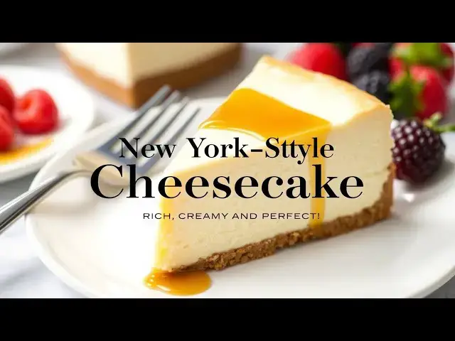 'Video thumbnail for 🍰 “New York-Style Cheesecake — Rich, Creamy, and Perfect!”'