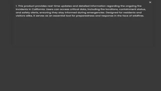 Video thumbnail for incidents in California. Users can access critical data, including fire locations, containment status, and safety alerts, ensuring they stay informed during emergencies. Designed for residents and visitors alike, it serves as an essential