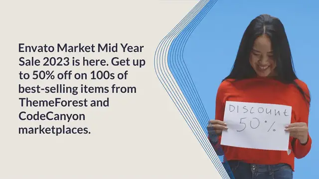 Video thumbnail for Envato Market Mid Year Sale 2023 – 50% OFF Web & Code Assets