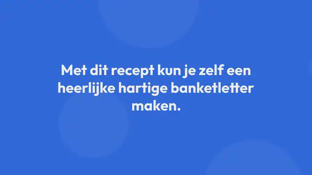 Video thumbnail for Hartige banketletter