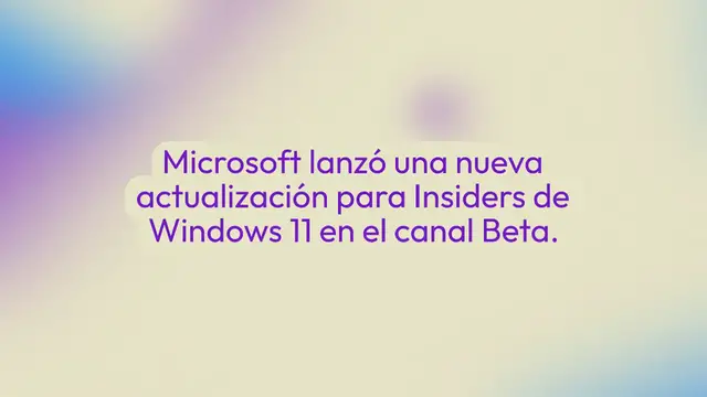 Video thumbnail for Los iniciados de Windows 11 en el canal Beta obtienen nuevas funciones y correcciones de errores con la compilación 22635.3646
