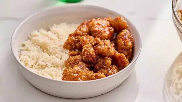 'Video thumbnail for Our Orange Chicken Recipe Only Requires 3 Simple Ingredients'