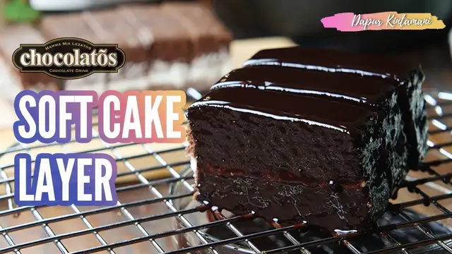 'Video thumbnail for Brownies Lapis Chocolatos dengan Vanilla Cream Dan Choco Glaze'
