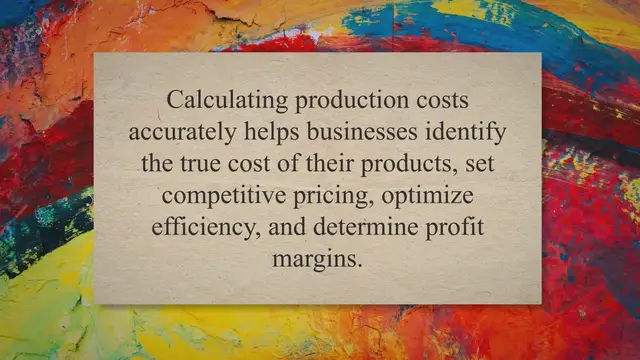 Video thumbnail for How to Calculate Production Costs
