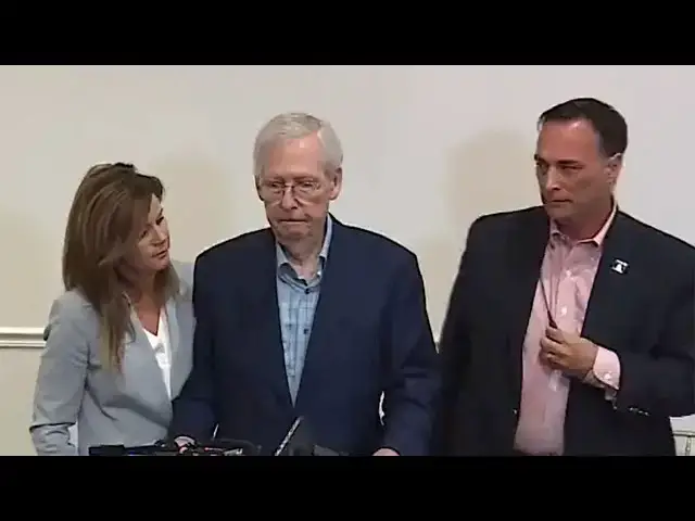 Video thumbnail for Tragedy Strikes Mitch McConnell During Speech - Aides Rush In