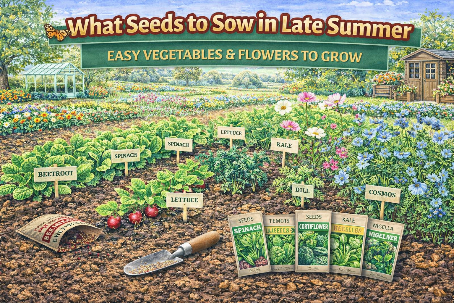 Video thumbnail for What Seeds to Sow in Late Summer | Easy Vegetables & Flowers to Grow
