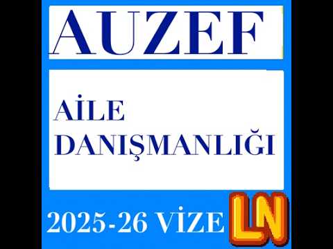 Video thumbnail for Aile Danışmanlığı 2025-2026 Vize Soruları