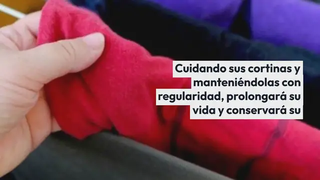 'Video thumbnail for El truco genial para limpiar cortinas y dejarlas como nuevas:'