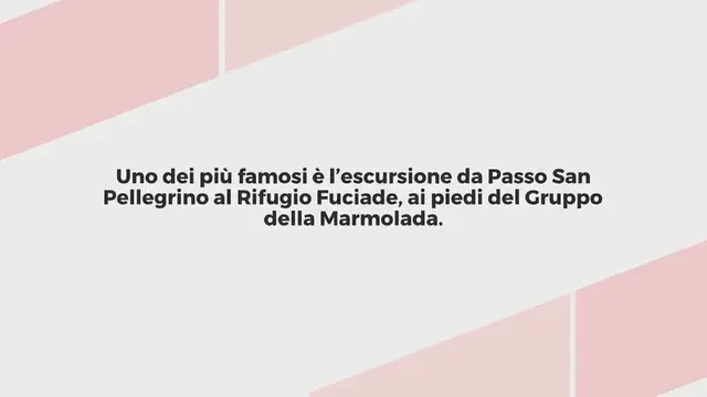 Video thumbnail for DA PASSO SAN PELLEGRINO AL RIFUGIO FUCIADE: ESCURSIONE PER TUTTI