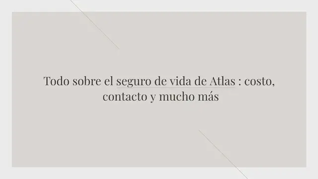 Video thumbnail for Todo sobre el seguro de vida de Atlas : costo, contacto y mucho más