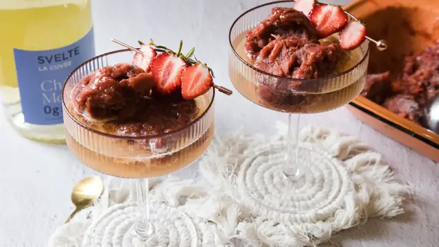 'Video thumbnail for Elevated Rhubarb Slush Spritz Recipe'