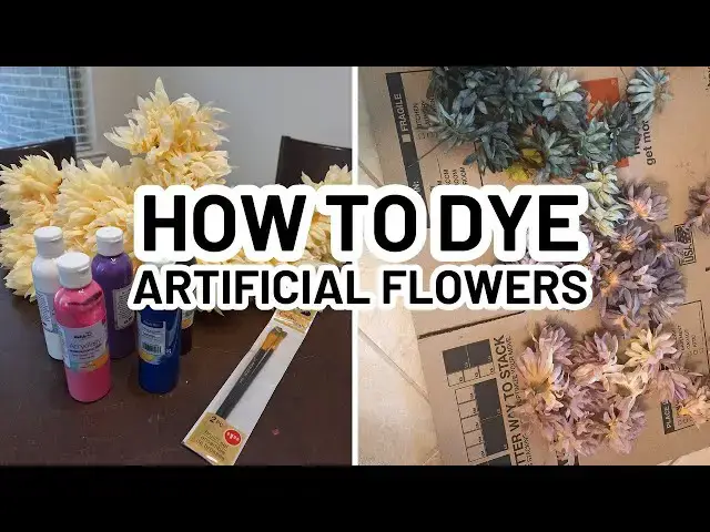 'Video thumbnail for HOW TO DYE ARTIFICIAL FLOWERS'