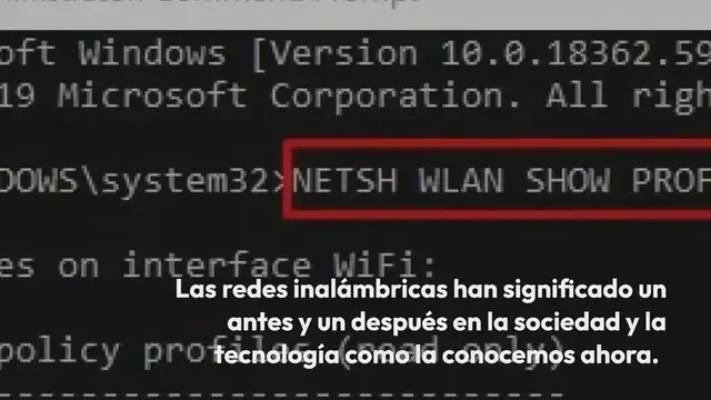 Video thumbnail for Cómo conectarse a una red WiFi con comandos CMD