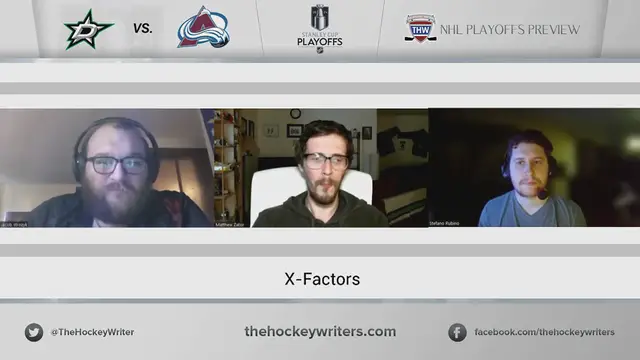 Video thumbnail for Stars vs. Avalanche 2024 NHL Playoff Preview - Potential X Factors