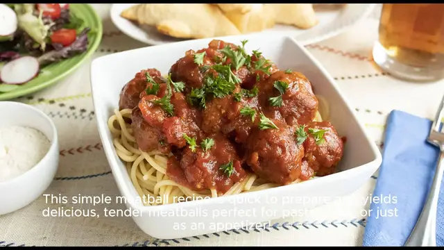 Video thumbnail for simple.meatball recipe