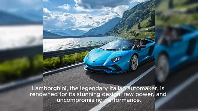 Video thumbnail for Lamborghini