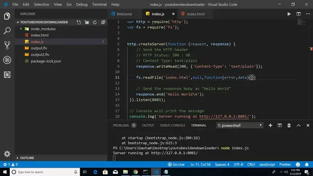 Video thumbnail for How to Render HTML Files in Node js Application