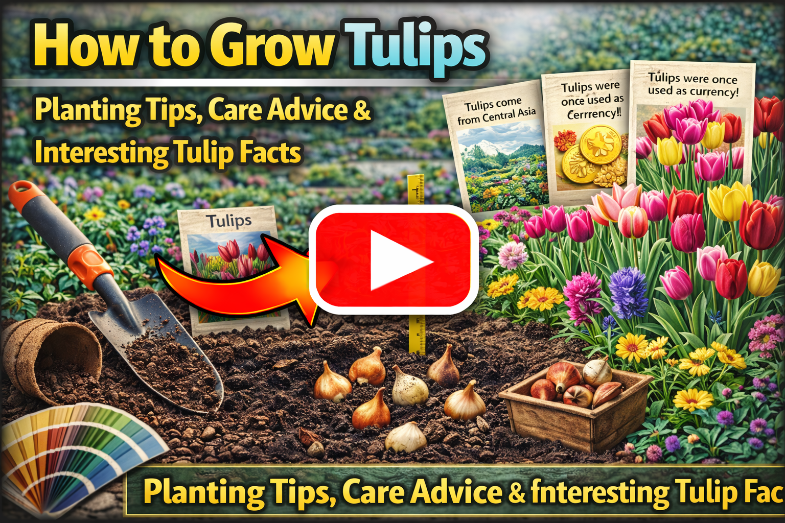 Video thumbnail for How to Grow Tulips | Planting Tips, Care Advice & Interesting Tulip Facts