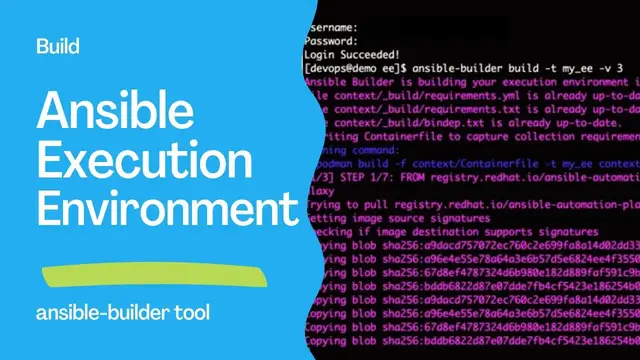Video thumbnail for Build a Custom Ansible Execution Environment - ansible-builder command-line tool
