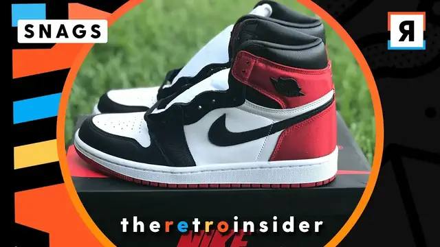 Video thumbnail for Air Jordan Retro 1 "Satin Black Toes" | Sneaker Snag Quick Look