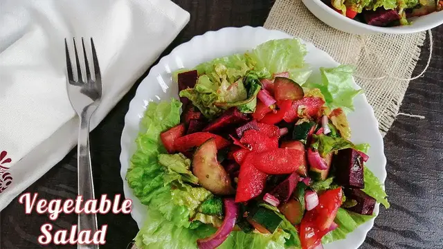 Video thumbnail for Vegetable Salad | How to make vegetable Salad | वेजिटेबल सलाद | Indian Vegetable Salad Recipe