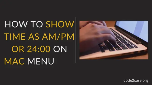 Video thumbnail for How to show Time as AM/PM or 24:00 HOUR on Mac Menu Bar (macOS Ventura)