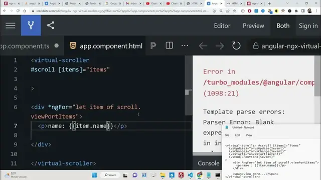 Video thumbnail for Angular 14 ngx-virtual-scroller Example to Load Dynamic Data inside Infinite Scroller in Browser