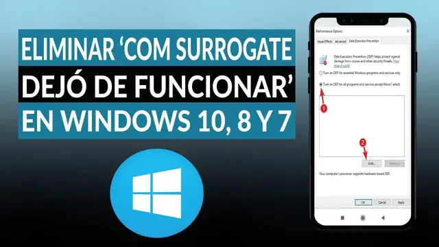Video thumbnail for Cómo eliminar error de virus 'COM Surrogate dejó de funcionar' en WINDOWS 10, 8 y 7