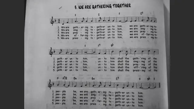 Video thumbnail for We are gathering together - Mass Songs Catholic Sheet Music