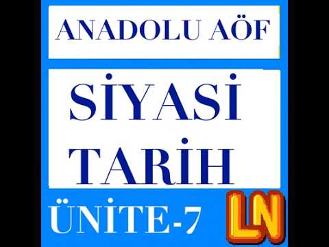 Video thumbnail for TAR118U Siyasi Tarih Ünite 7
