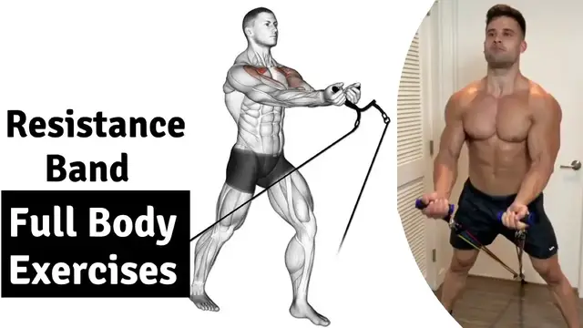 Video thumbnail for Full Body Workout resistance band Only