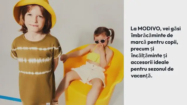 Video thumbnail for Îmbrăcăminte de marcă pentru copii: articole esențiale de vacanță, disponibile pe MODIVO