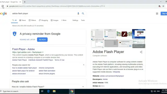 'Video thumbnail for How to Enable Adobe Flash Player in Google Chrome'